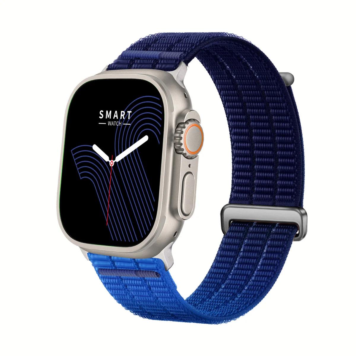 Gradient Nylon Woven Band for Apple Watch - Breathable Adjustable Sport Loop Strap
