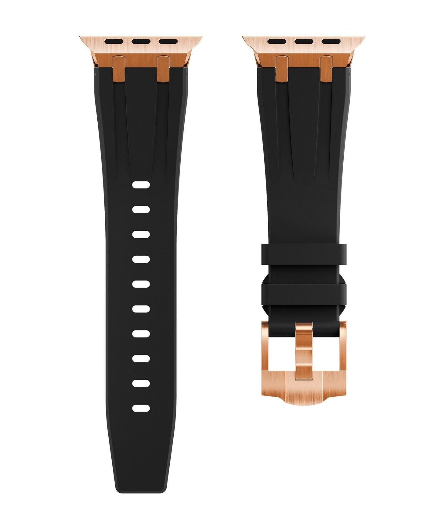 Men's Luxury Fluoroelastomer Rubber Apple Watch Band: Sleek Design