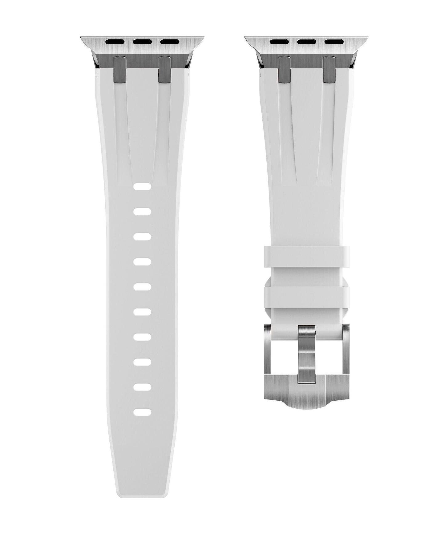 Men's Luxury Fluoroelastomer Rubber Apple Watch Band: Sleek Design