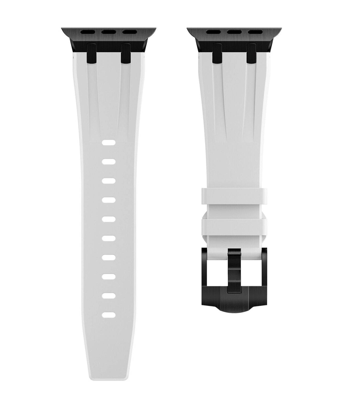 Men's Luxury Fluoroelastomer Rubber Apple Watch Band: Sleek Design