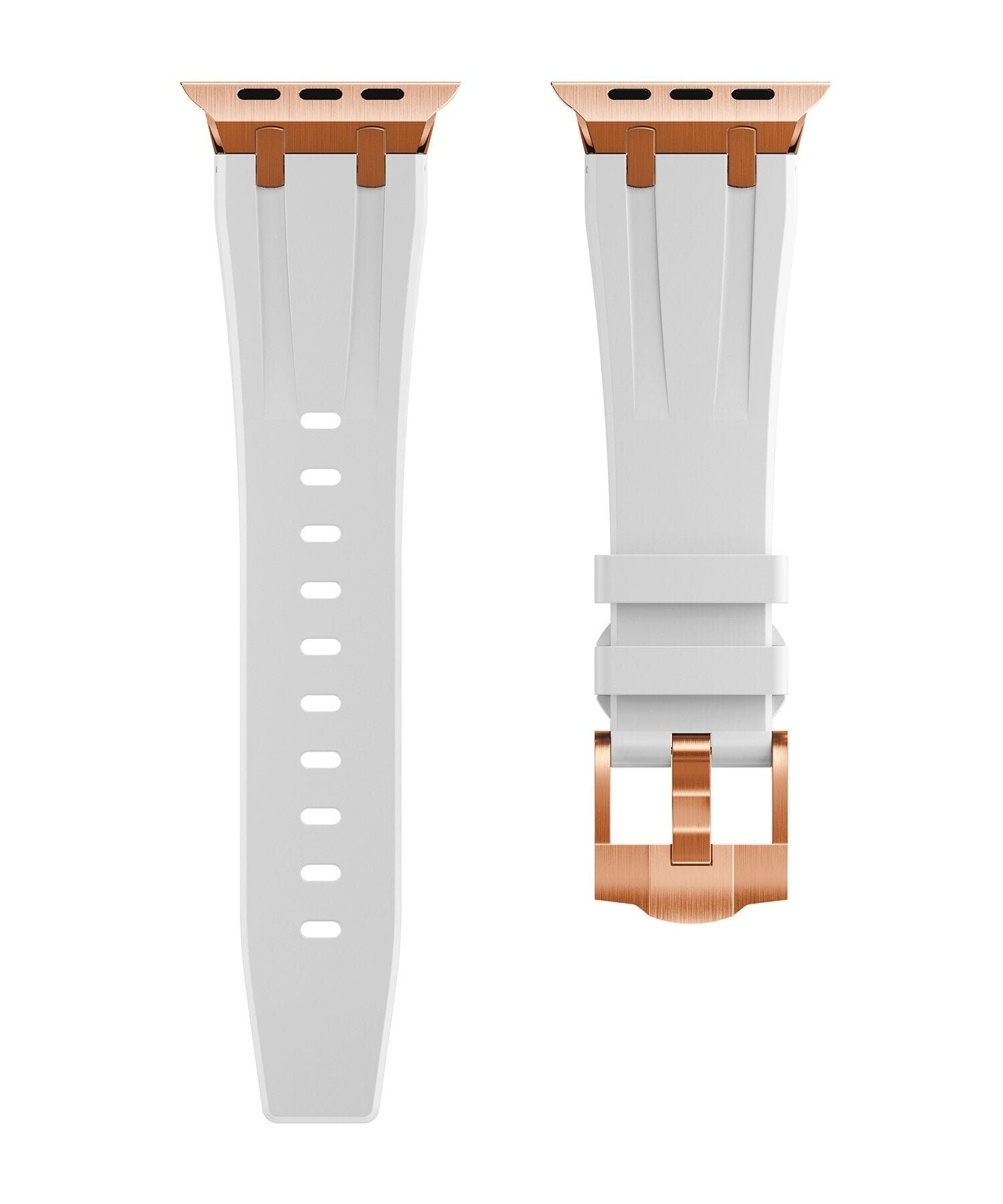 Men's Luxury Fluoroelastomer Rubber Apple Watch Band: Sleek Design