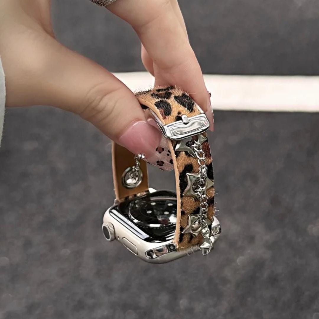 Leopard Apple Watch Band | Boho Charm Apple Watch Strap
