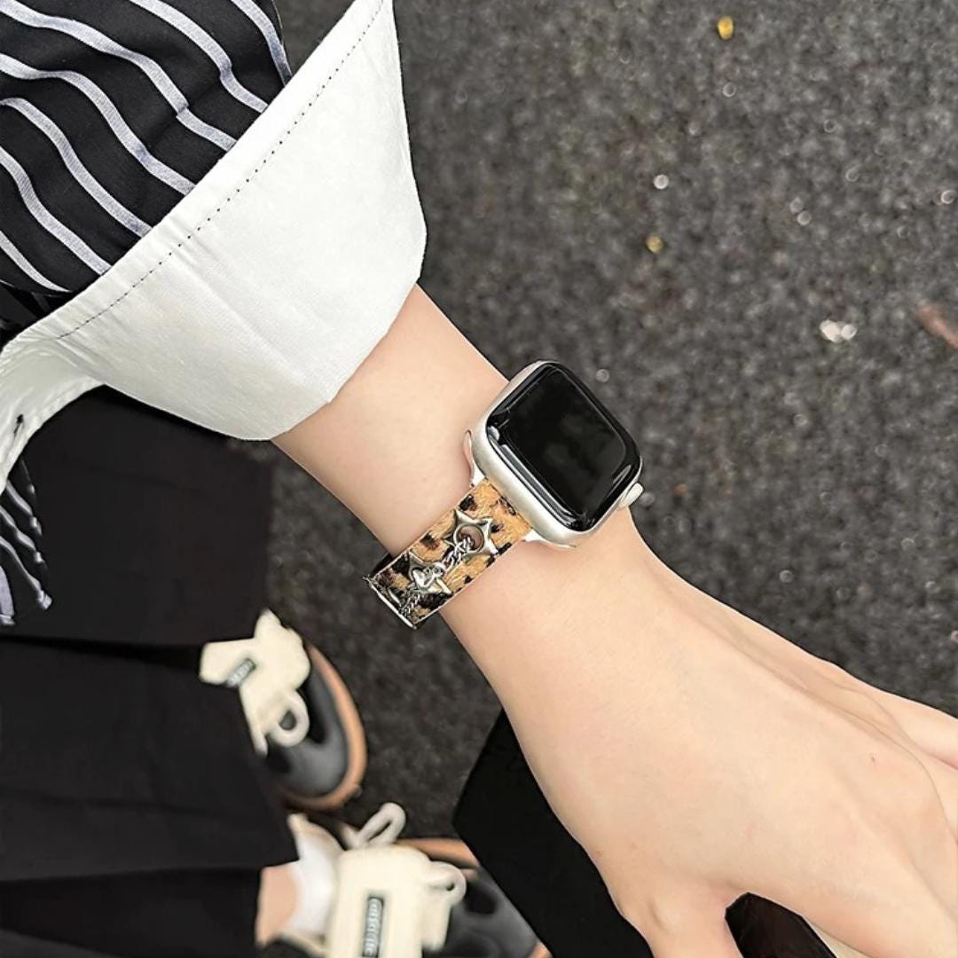 Leopard Apple Watch Band | Boho Charm Apple Watch Strap