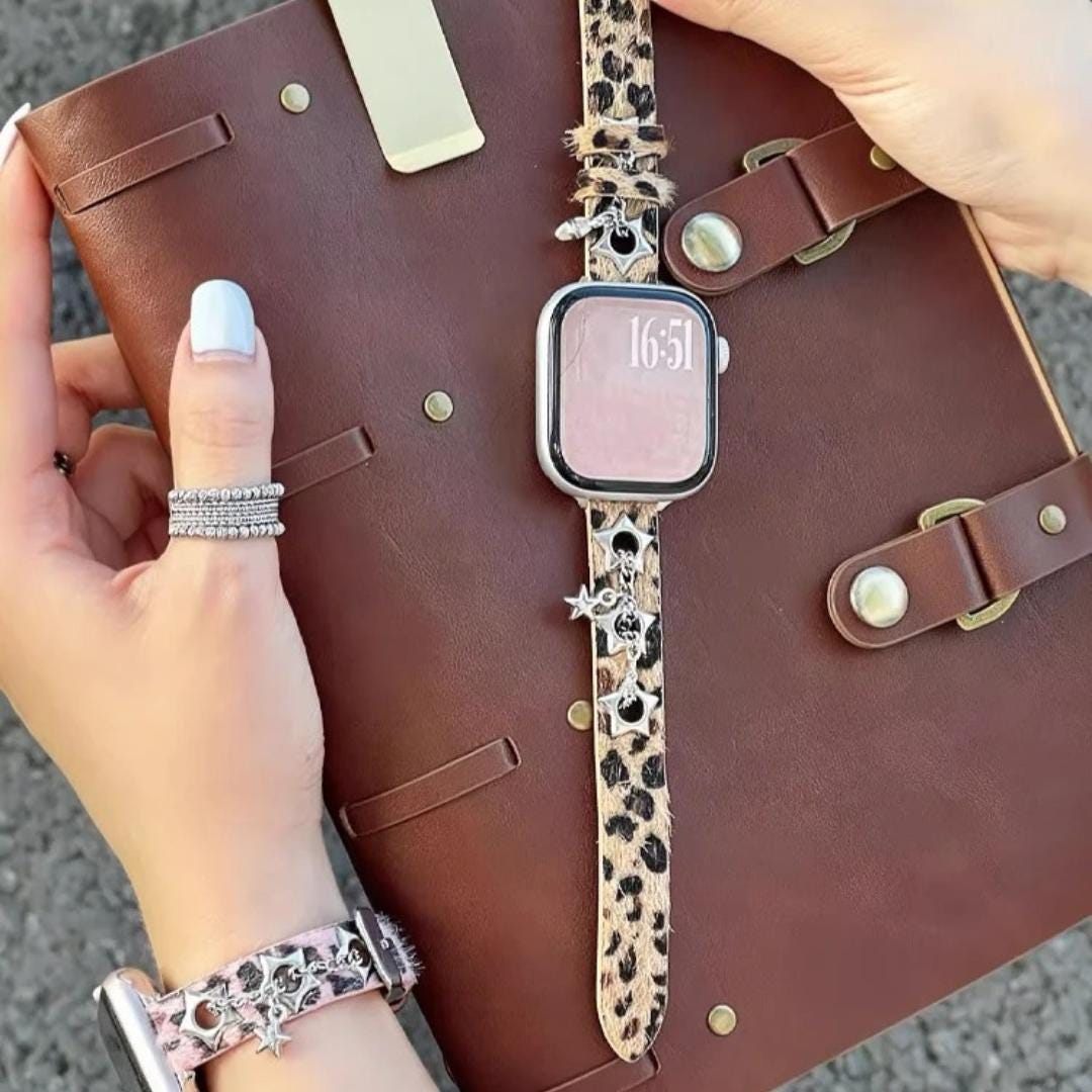 Leopard Apple Watch Band | Boho Charm Apple Watch Strap