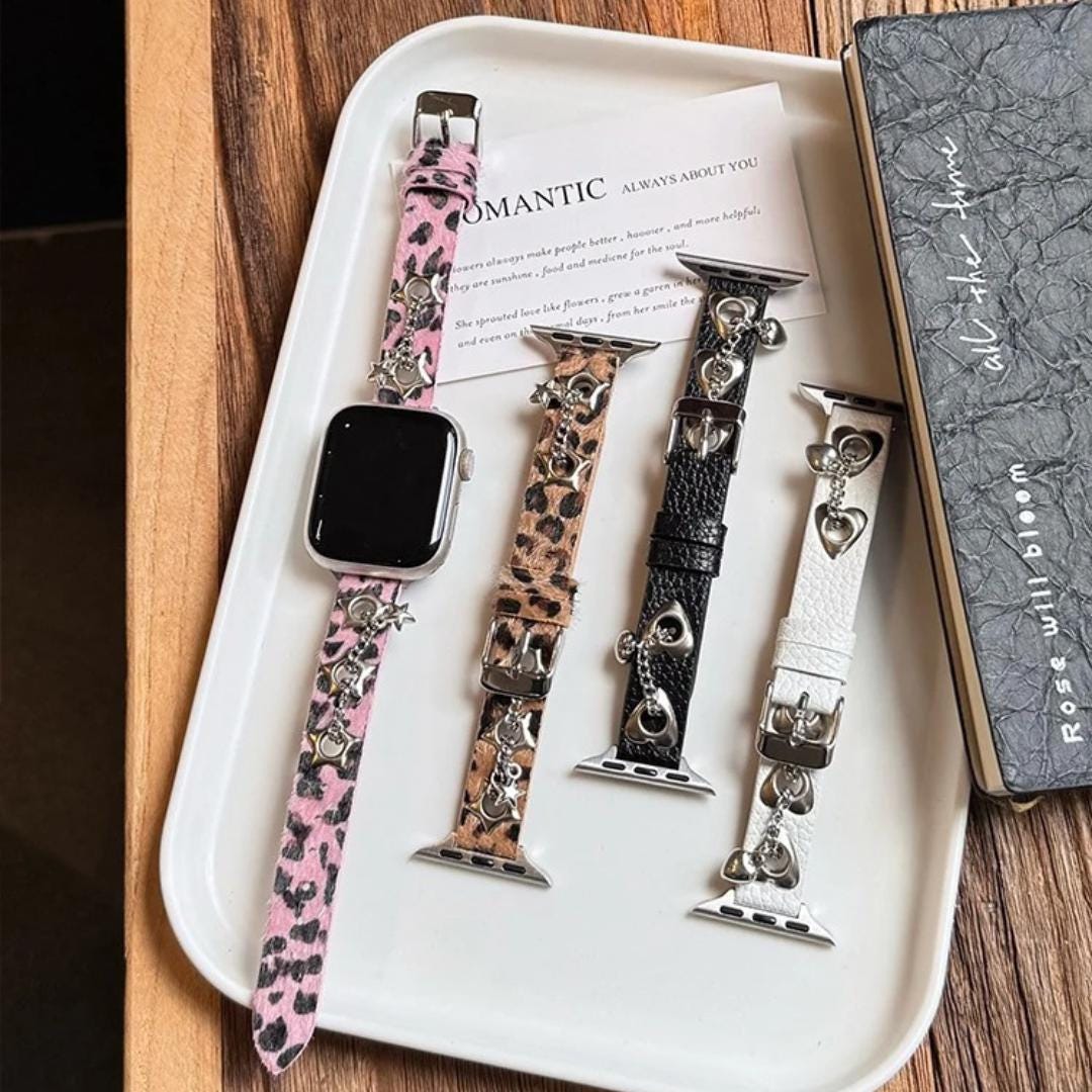 Leopard Apple Watch Band | Boho Charm Apple Watch Strap