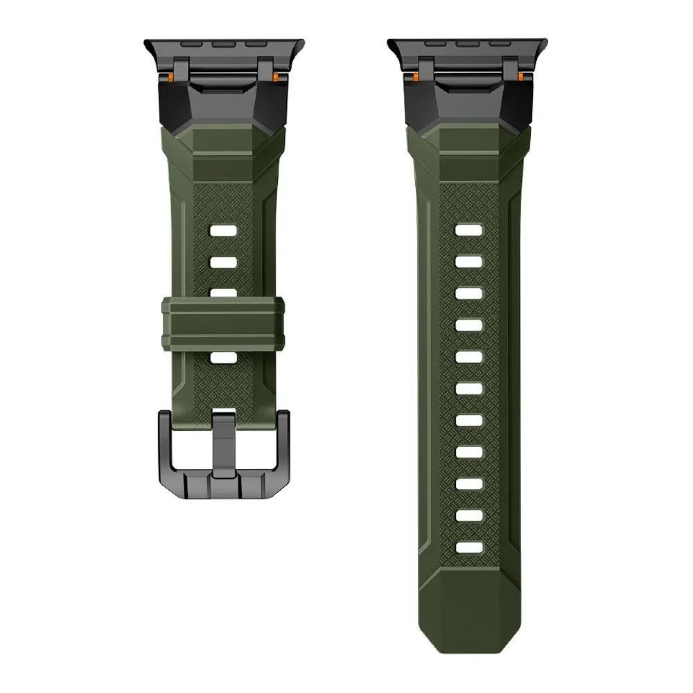 Men's Rugged Silicone Sports Band for Apple Watch Ultra, Tactical Apple Watch Strap