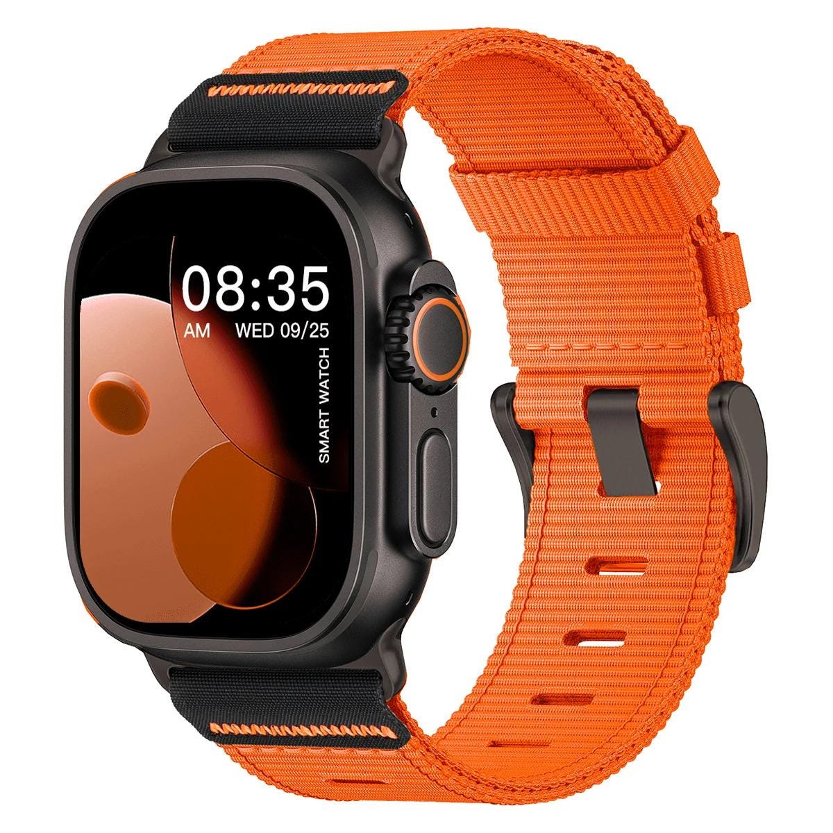 Men's Rugged Tactical Nylon Watch Band for Apple Watch Ultra, Sport Strap