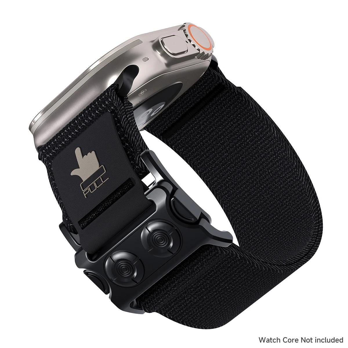 Men's Nylon Sport Loop Band for Apple Watch Ultra 49mm, Tactical Buckle Strap