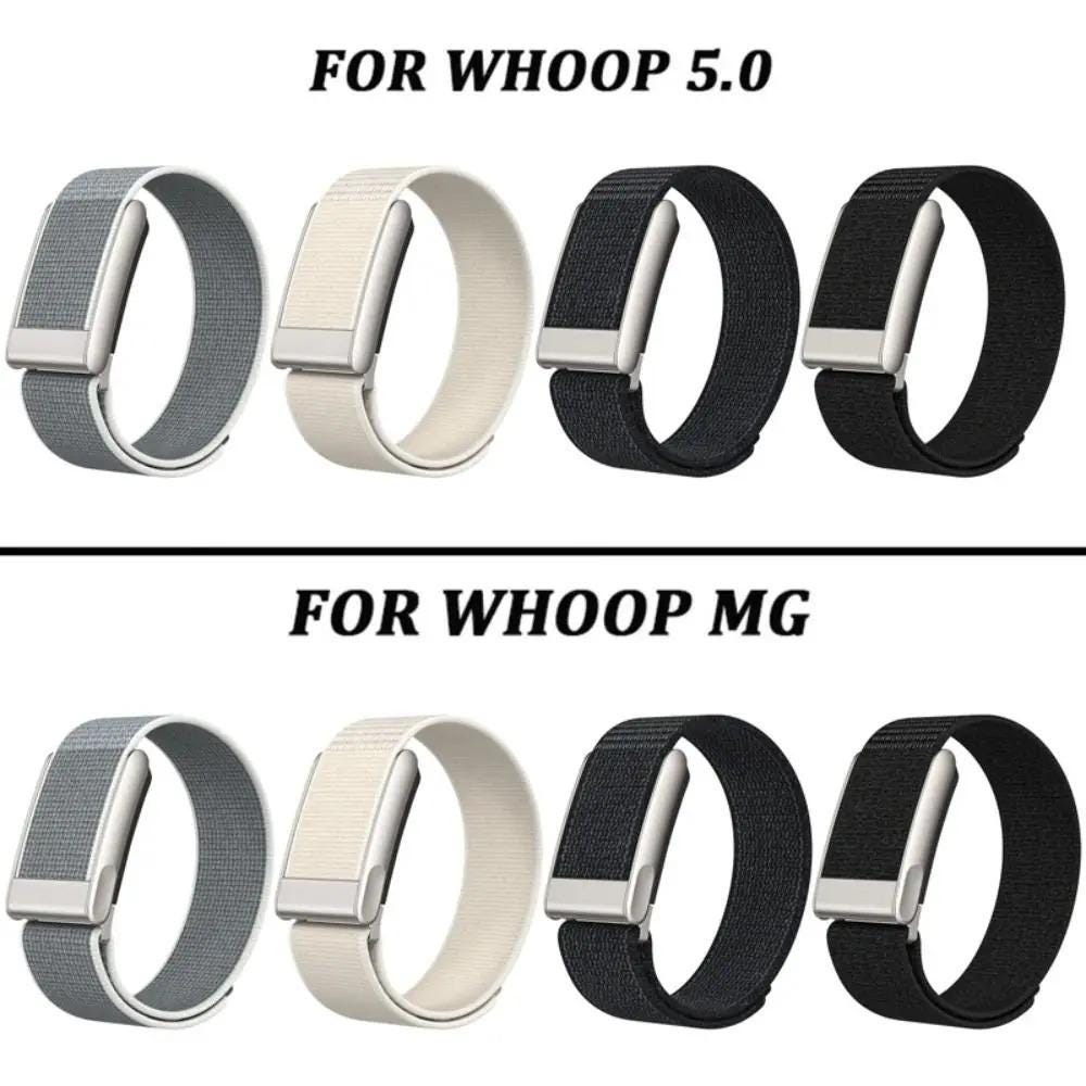Nylon Sport Band for WHOOP 5.0 MG, Breathable Adjustable Fitness Tracker Strap