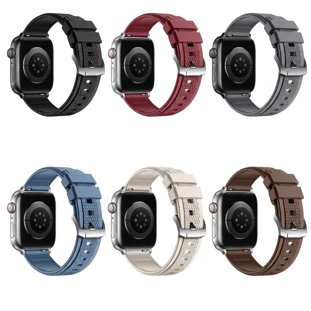 Apple Watch Fluorocarbon Rubber Sport Band Soft Strap