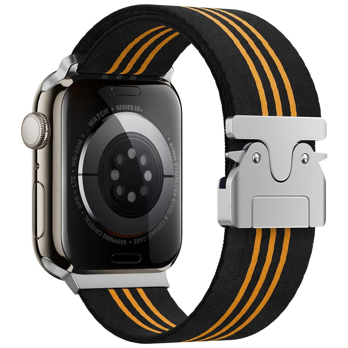 Braided Nylon Apple Watch Band, Stretch Sport Loop Replacement Strap