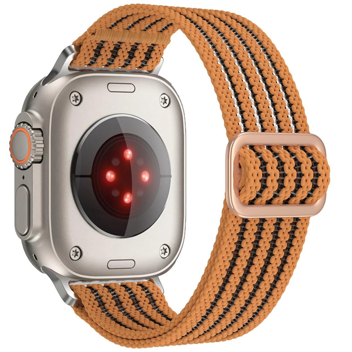 Apple Watch Braided Breathable Nylon Sport Loop Band - Adjustable Lightweight Summer Replacement Strap