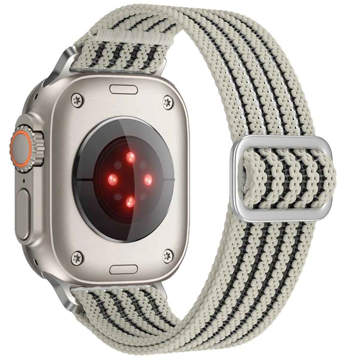 Apple Watch Braided Breathable Nylon Sport Loop Band - Adjustable Lightweight Summer Replacement Strap
