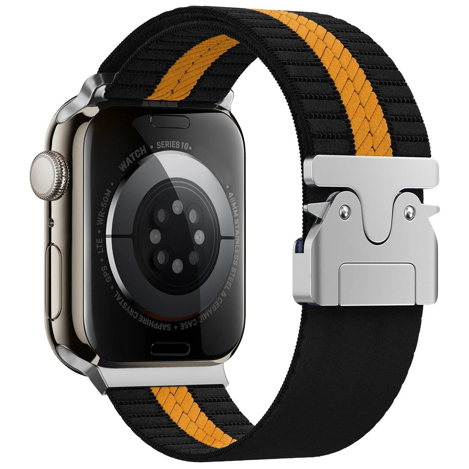 Braided Nylon Apple Watch Band, Stretch Sport Loop Replacement Strap