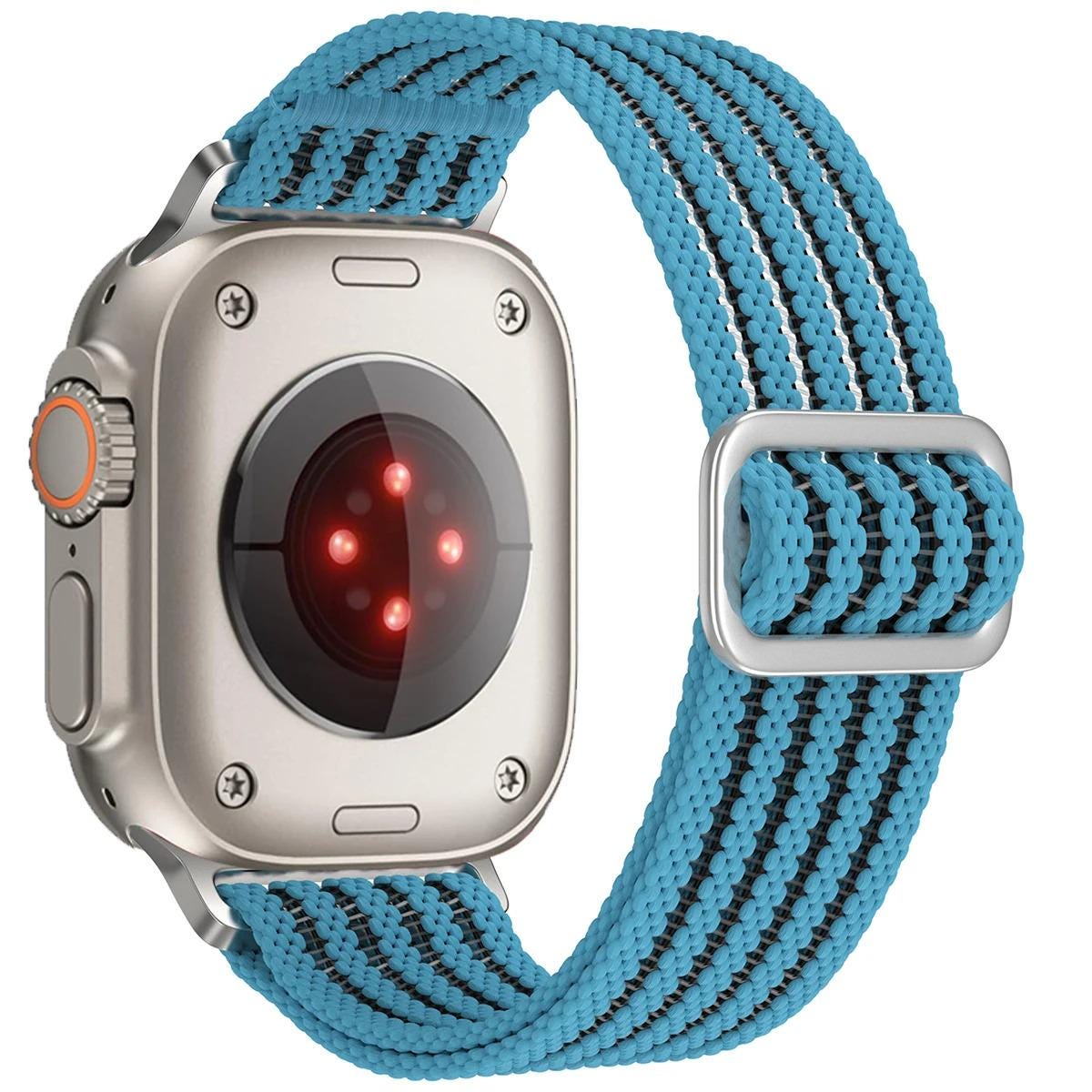 Apple Watch Braided Breathable Nylon Sport Loop Band - Adjustable Lightweight Summer Replacement Strap
