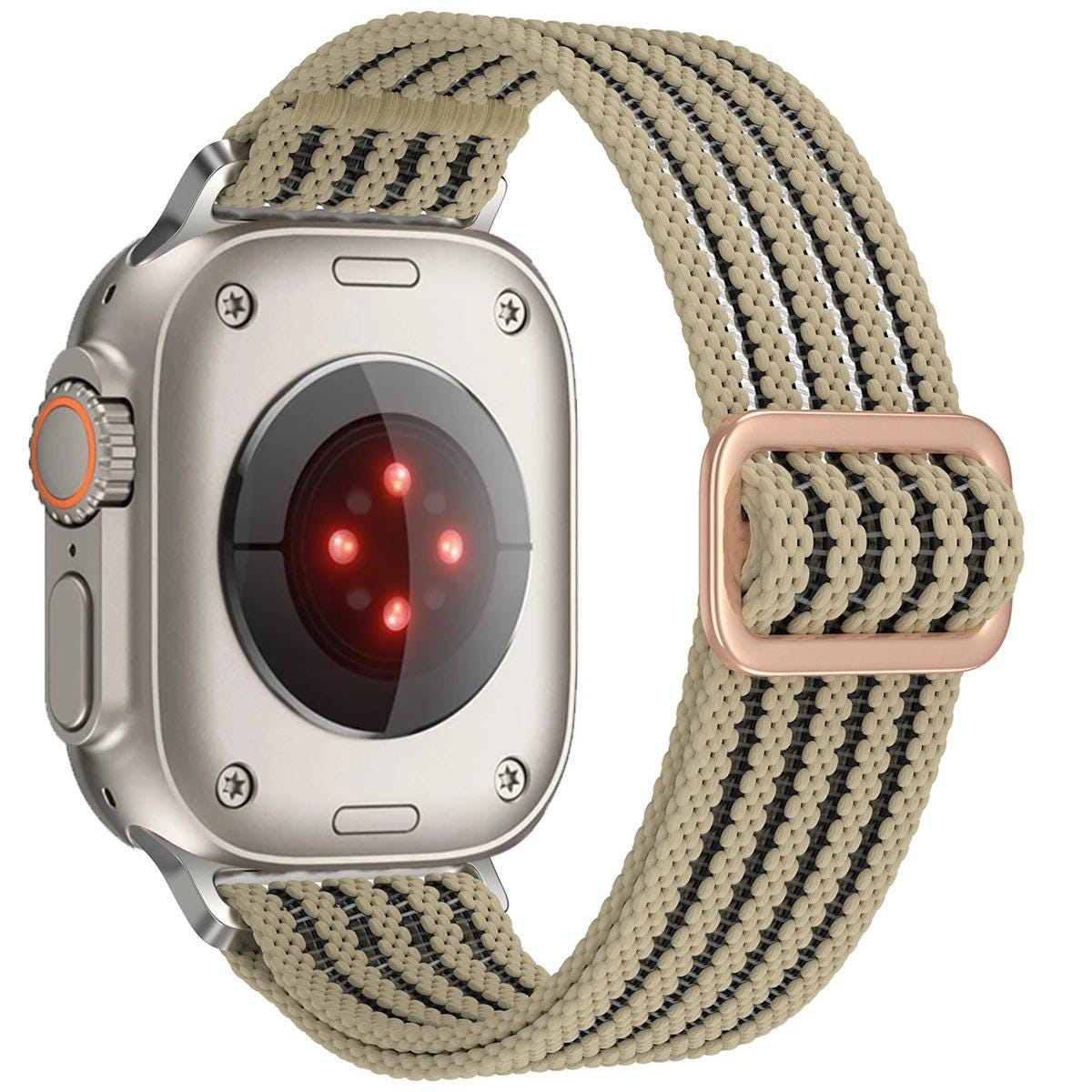 Apple Watch Braided Breathable Nylon Sport Loop Band - Adjustable Lightweight Summer Replacement Strap