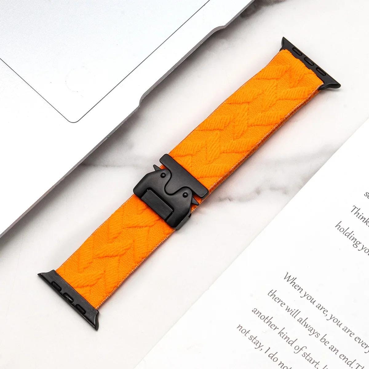 Apple Watch Braided Nylon Adventure Band - Adjustable Tactical Buckle Breathable Sport Loop Strap