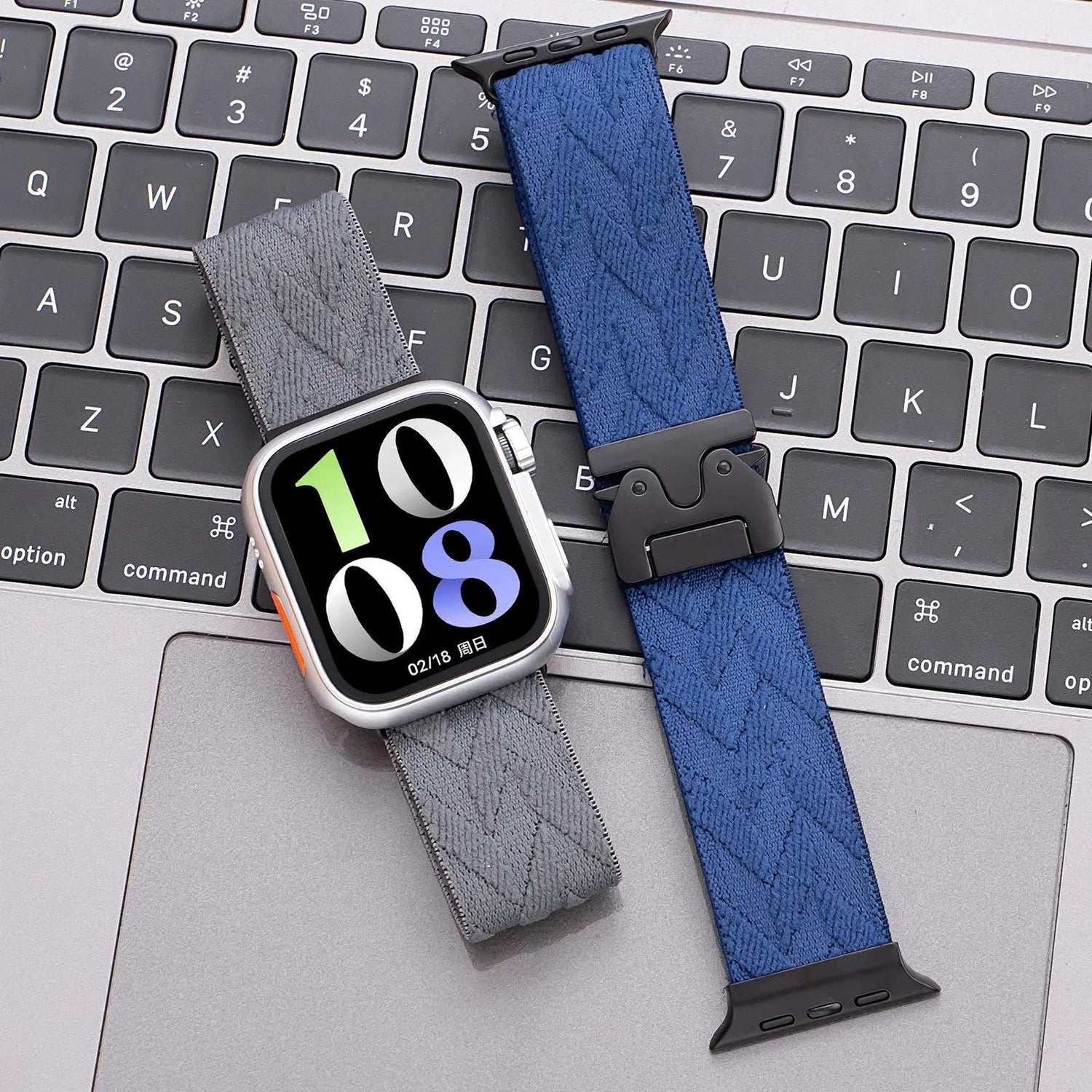 Apple Watch Braided Nylon Adventure Band - Adjustable Tactical Buckle Breathable Sport Loop Strap
