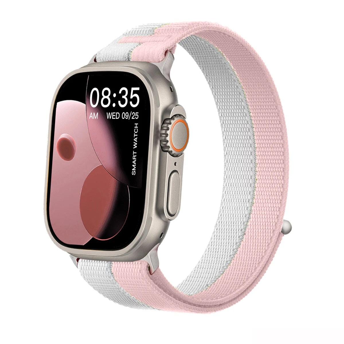 Soft Breathable Nylon Band for Apple Watch - Adjustable Sport Loop Wristband