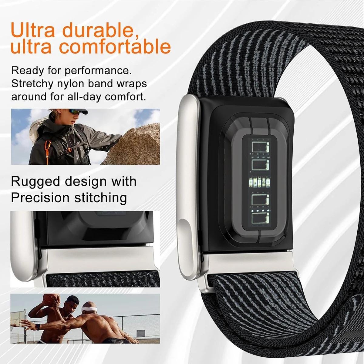 WHOOP Nylon Loop Strap - MG Breathable Soft Sports Band