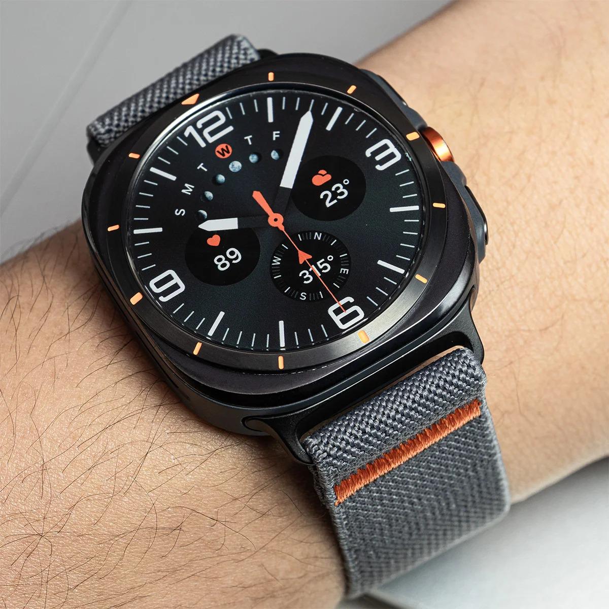 Samsung Galaxy Watch Nylon Loop Strap - Parachute Buckle Sports Band for Watch 8 Classic 46mm and Ultra 47mm