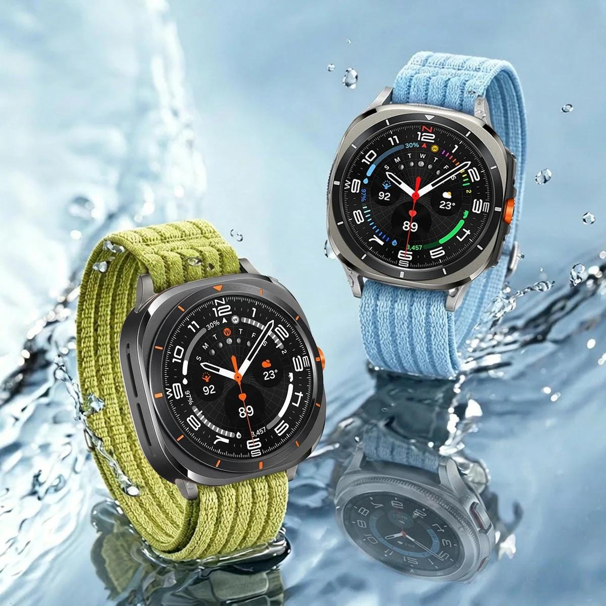 Samsung Galaxy Watch Nylon Loop Strap - Watch 8 Classic 46mm and Galaxy Watch Ultra 2025 47mm