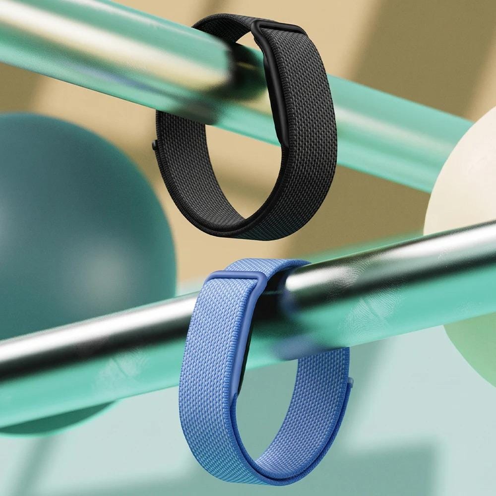 Nylon sport band compatible with Google Fitbit Air in multiple colors