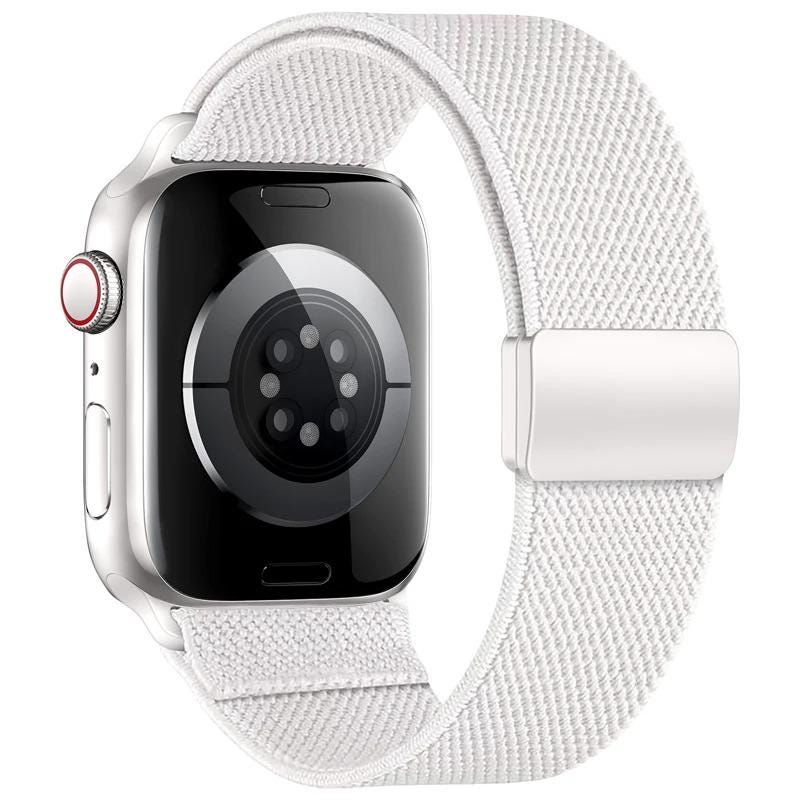 Magnetic Elastic Loop Band for Apple Watch Ultra 3 49mm Series 11 10 9 8 7 SE Stretch Woven Adjustable Strap
