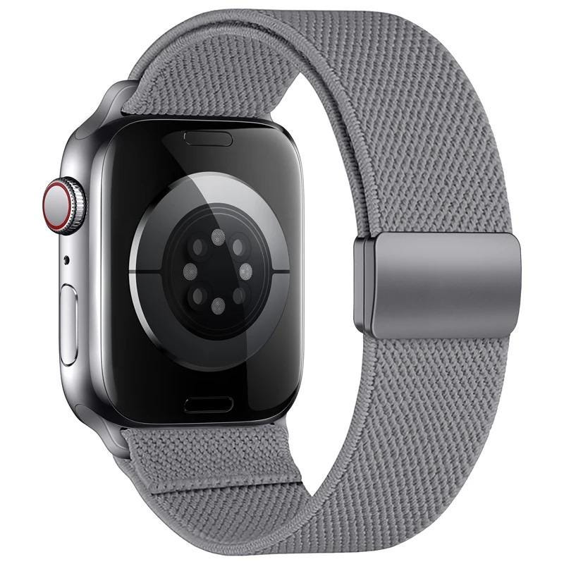 Magnetic Elastic Loop Band for Apple Watch Ultra 3 49mm Series 11 10 9 8 7 SE Stretch Woven Adjustable Strap