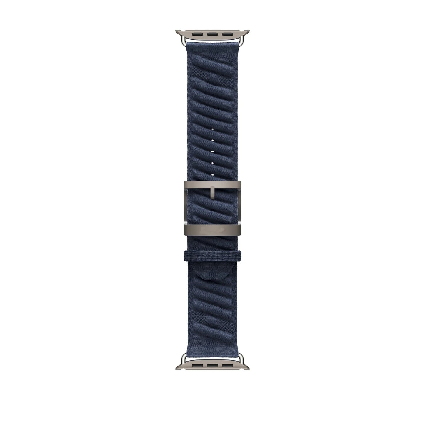 Woven Nylon Loop Band for Apple Watch – Adjustable Strap with Metal Buckle