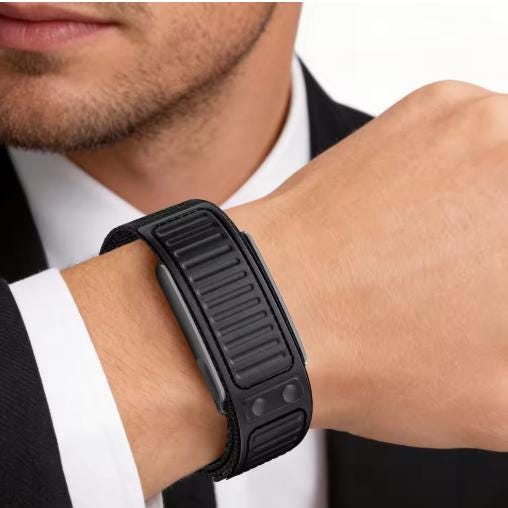 Rugged Two-Tone Nylon Sport Band for WHOOP 5.0 & MG, Heavy Duty Adjustable Replacement Strap