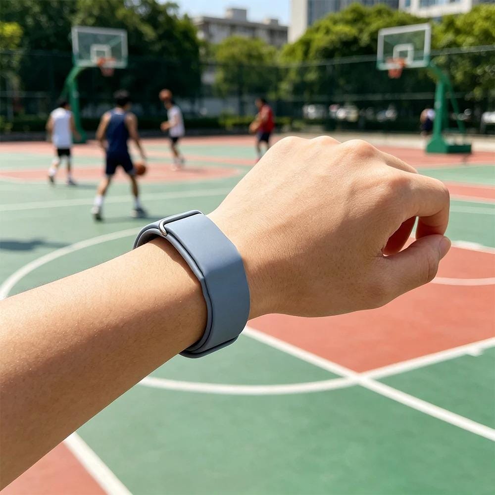Silicone Loop Sport Band for Google Fitbit Air, Soft Adjustable Unisex Replacement Wrist Strap