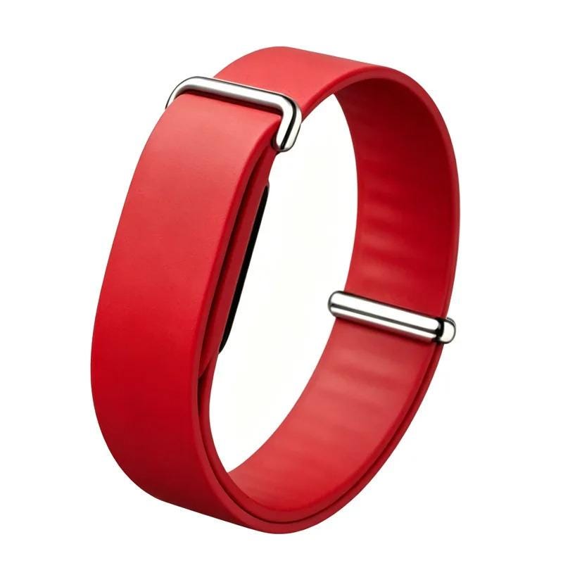 Silicone Loop Sport Band for Google Fitbit Air, Soft Adjustable Unisex Replacement Wrist Strap