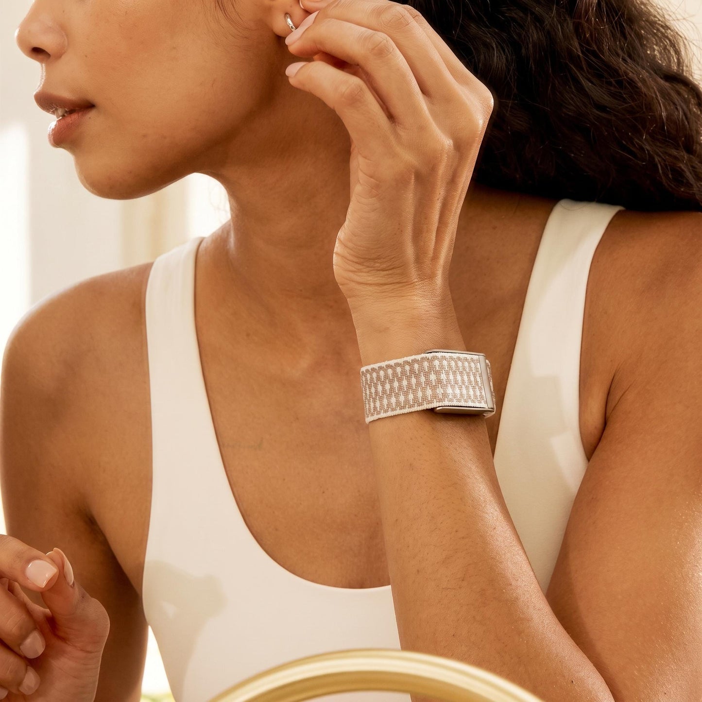 WHOOP 5.0 Knitted Band: Breathable, Waterproof Elastic Wristband for Fitness Tracker