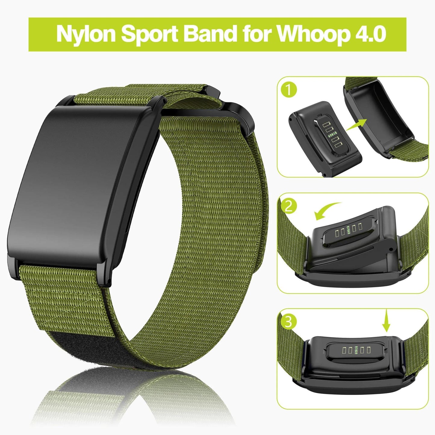 WHOOP Nylon Fitness Band - Adjustable Breathable Sports Tracker Strap