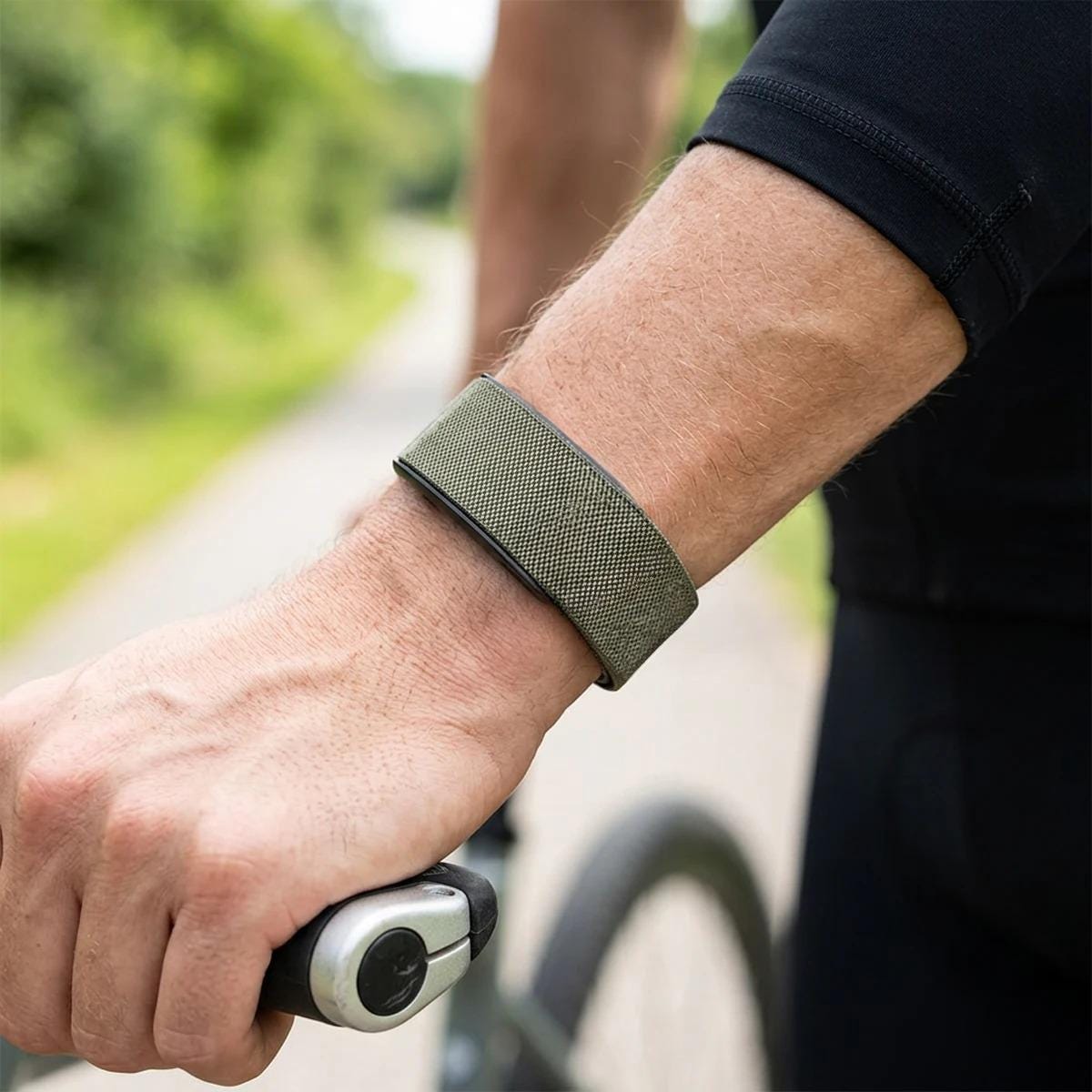 WHOOP Nylon Fitness Band with Magnetic Clasp - Soft Breathable Adjustable Replacement Wristband with Metal Frame