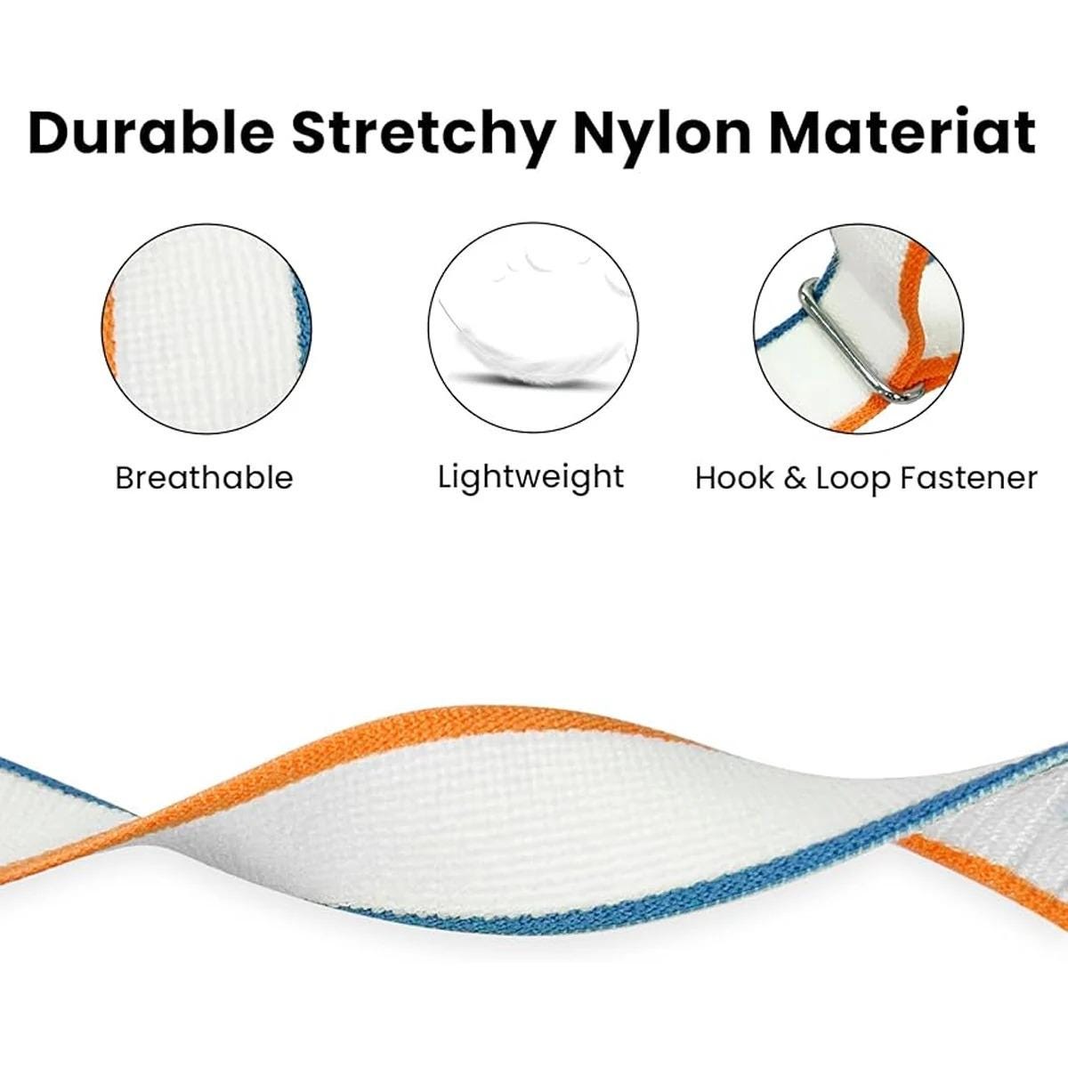 WHOOP Nylon Sport Band, Breathable Stretchy Adjustable Hook and Loop Fitness Tracker Strap