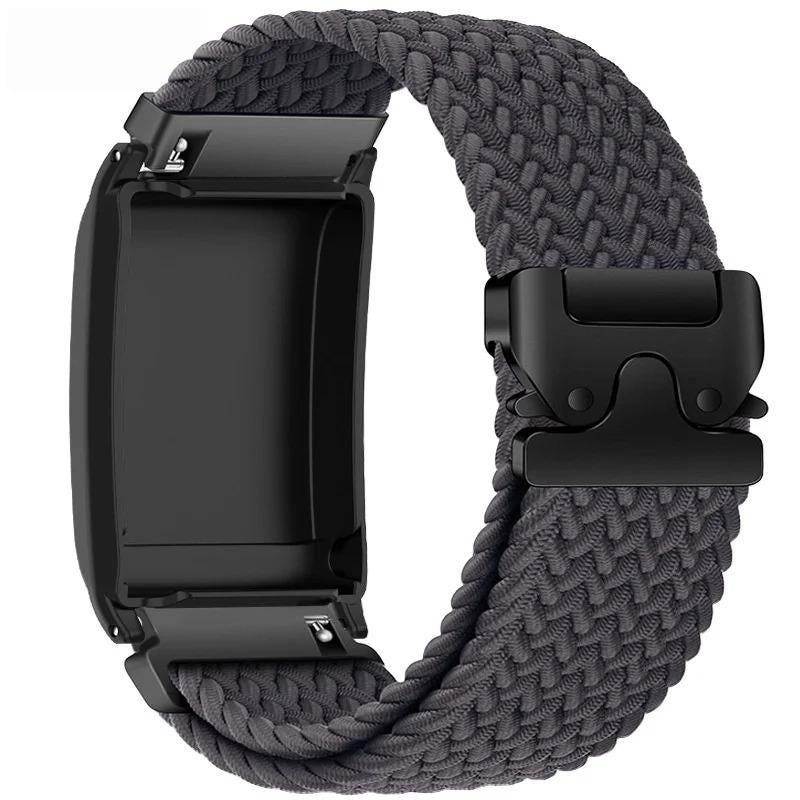 WHOOP Soft Breathable Adjustable Fitness Wristband - Elastic Braided Nylon Woven Tracker Strap with Parachute Buckle