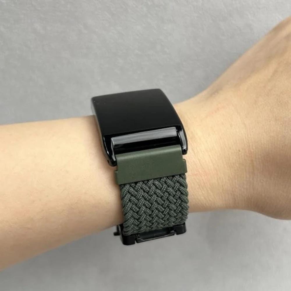 WHOOP Soft Breathable Adjustable Fitness Wristband - Elastic Braided Nylon Woven Tracker Strap with Parachute Buckle