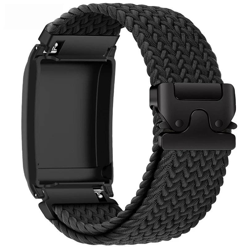 WHOOP Soft Breathable Adjustable Fitness Wristband - Elastic Braided Nylon Woven Tracker Strap with Parachute Buckle