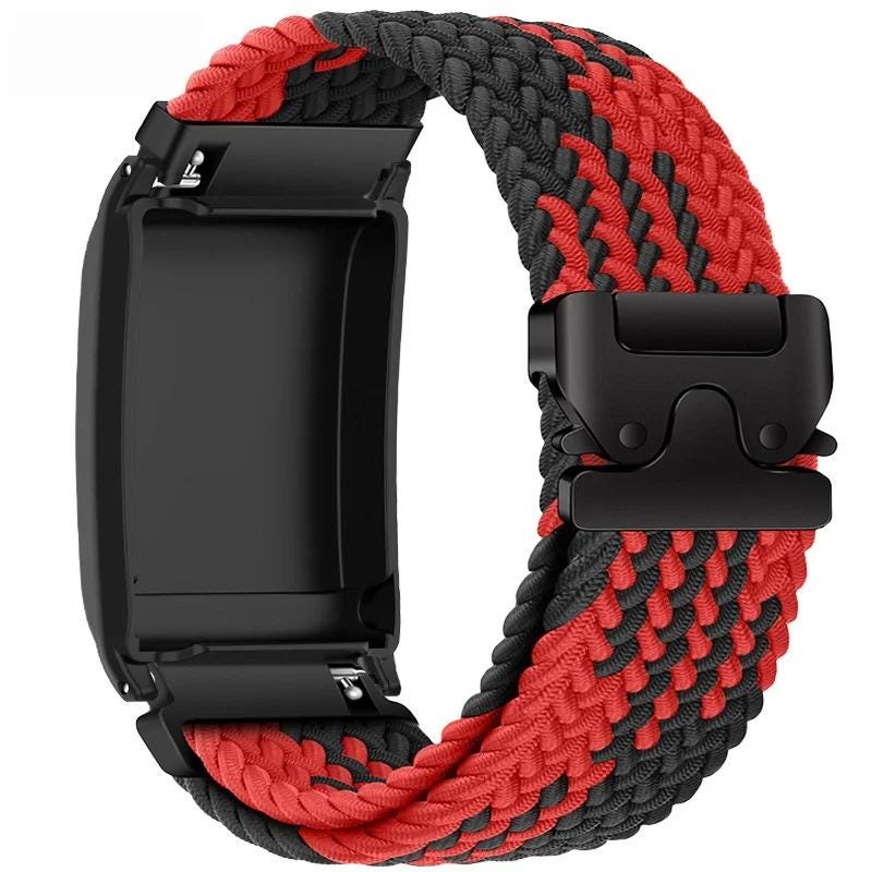 WHOOP Soft Breathable Adjustable Fitness Wristband - Elastic Braided Nylon Woven Tracker Strap with Parachute Buckle
