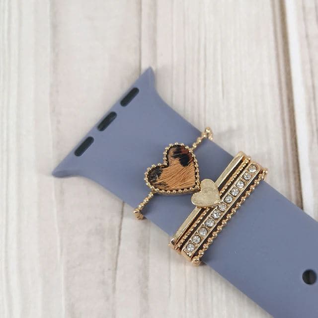 Apple Watch Band Charms Charms Scrunchapples Hearts & Bling 