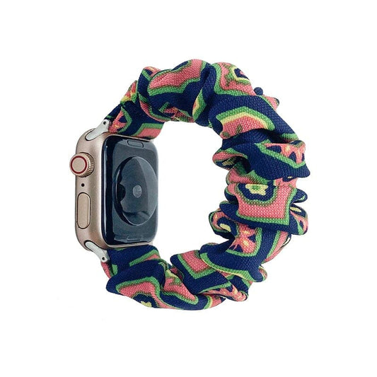 Aztec Floral Apple Watch Band Scrunchapples 38/40/41mm 