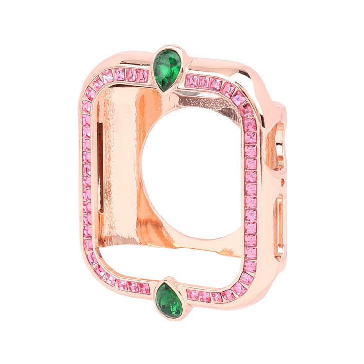 Be-Jewelled Case Scrunchapples 38/40mm Rose Gold-Emerald-Pink 