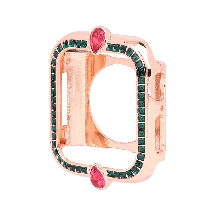 Be-Jewelled Case Scrunchapples 38/40mm Rose Gold-Pink-Emerald 