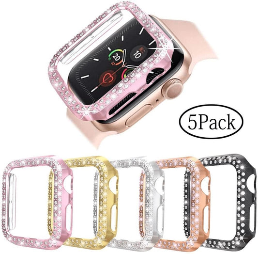 Bling Apple Watch Case 5 Pack cases Scunchapples Bling Apple Watch Case 5 Pack 44mm series 4, 5 