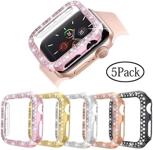 Bling Apple Watch Case 5 Pack cases Scunchapples Bling Apple Watch Case 5 Pack 44mm series 4, 5