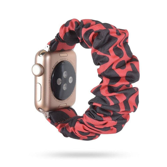 Blotty Red scunchie apple watch bands 38mm or 40mm 