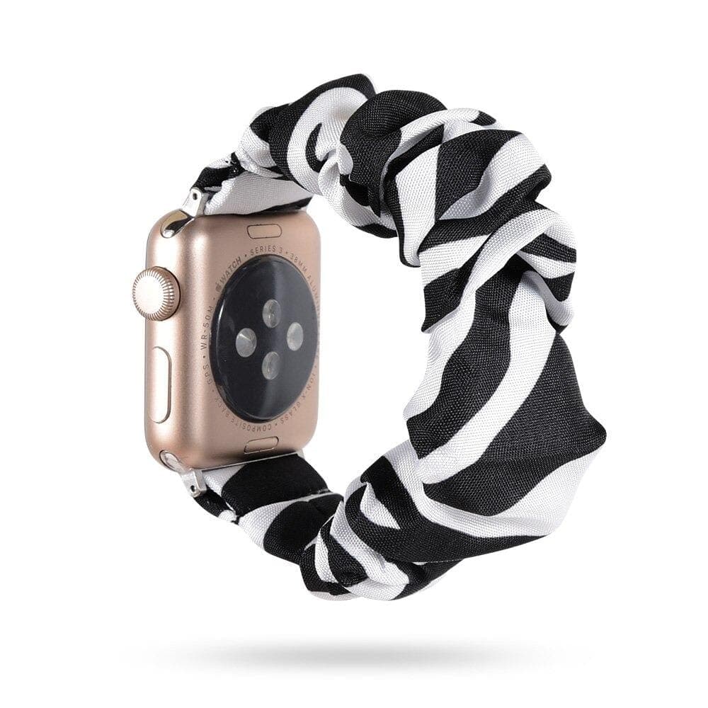 Bold Stripe Mono scunchie apple watch bands 38mm or 40mm 
