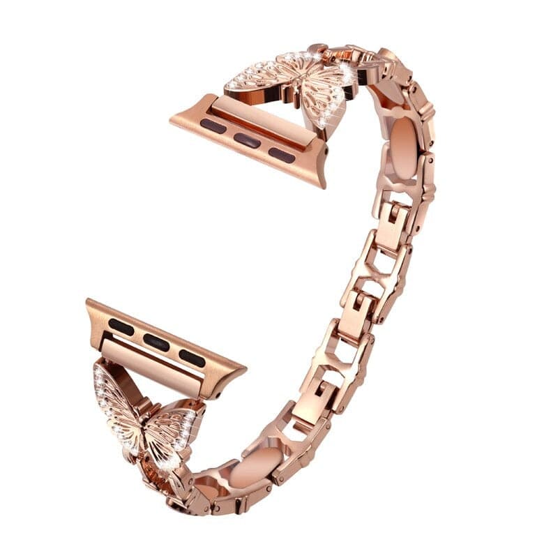 Butterfly Babe Apple Watch Band Scrunchapples 38/40mm Rose Gold 